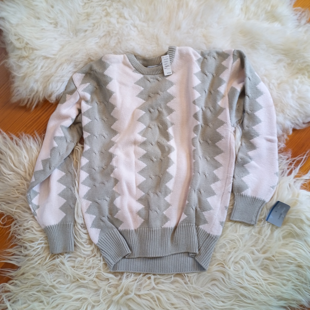 Vintage NWT Liz Claiborne Crew Neck Sweater 100% Cotton